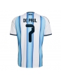 Moške Nogometnih dresov Argentina Rodrigo De Paul #7 Domači SP 2026 Kratki rokavi